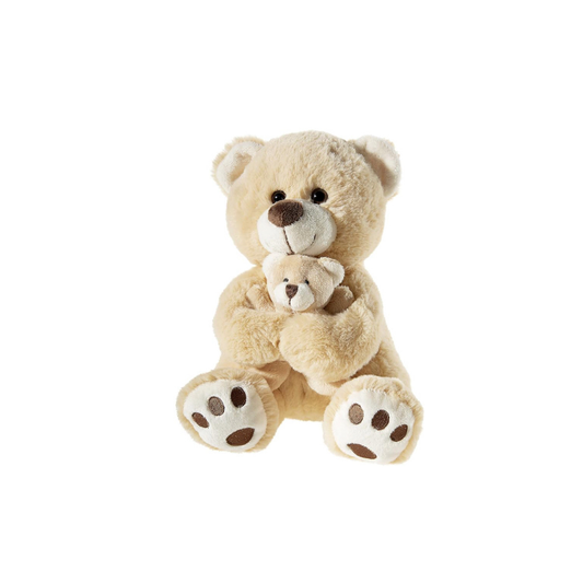 Heunec Bär mit Baby Kuscheltier | Liebevolles Geschenk