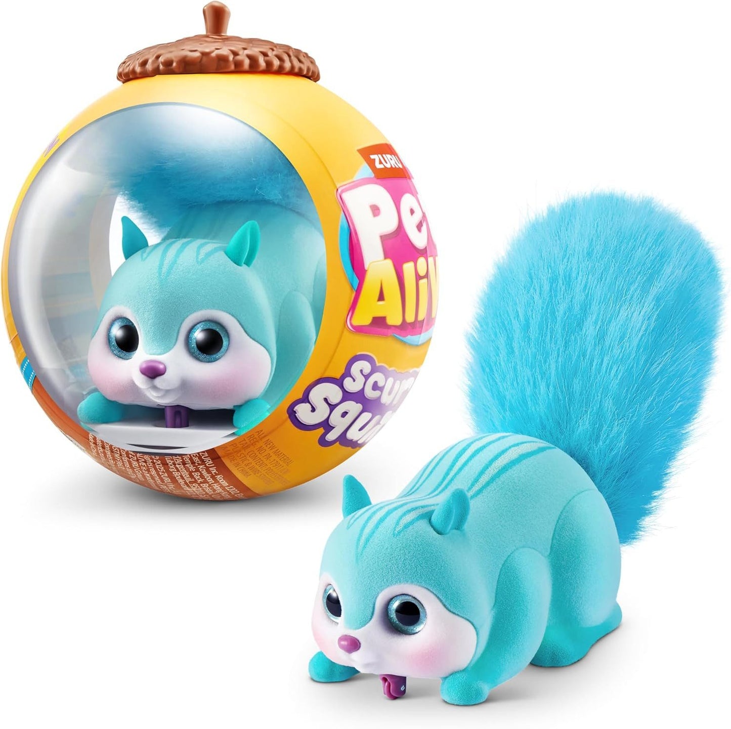 ZURU Pets Alive Scurry'n Squirrel Türkis interaktives Eichhörnchen